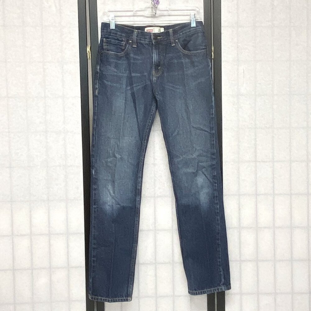 Levi's Mid Rise 511 Slim Fit Straight Denim Jeans 20R / 30"x30" Faded Dark Wash